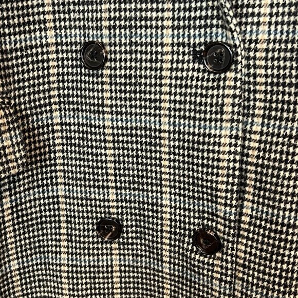 Rails Cody Houndstooth Check Double Breasted Blazer In Sand Ash Size Medium - Picture 5 of 13